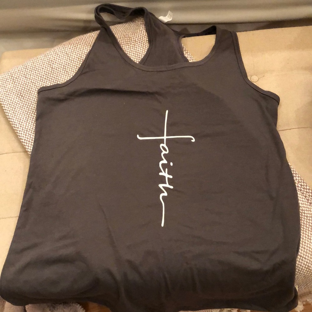 “Faith” Racer Back Tank